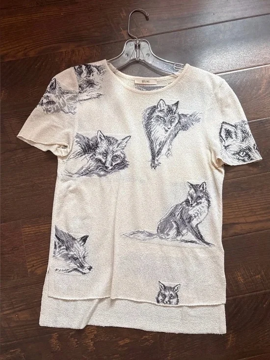 Celine fox silk knit top - Picture 4 of 4